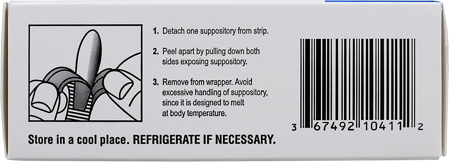 CALMOL 4 HEMORRHOIDAL SUPPOSITORIES 24 PACK - FAST RELIEF