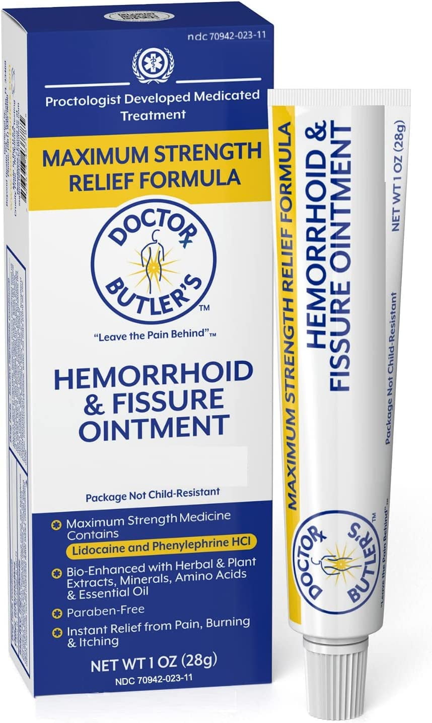 Doctor Butler Hemorrhoid Fissure Ointment Rapid Relief 1oz