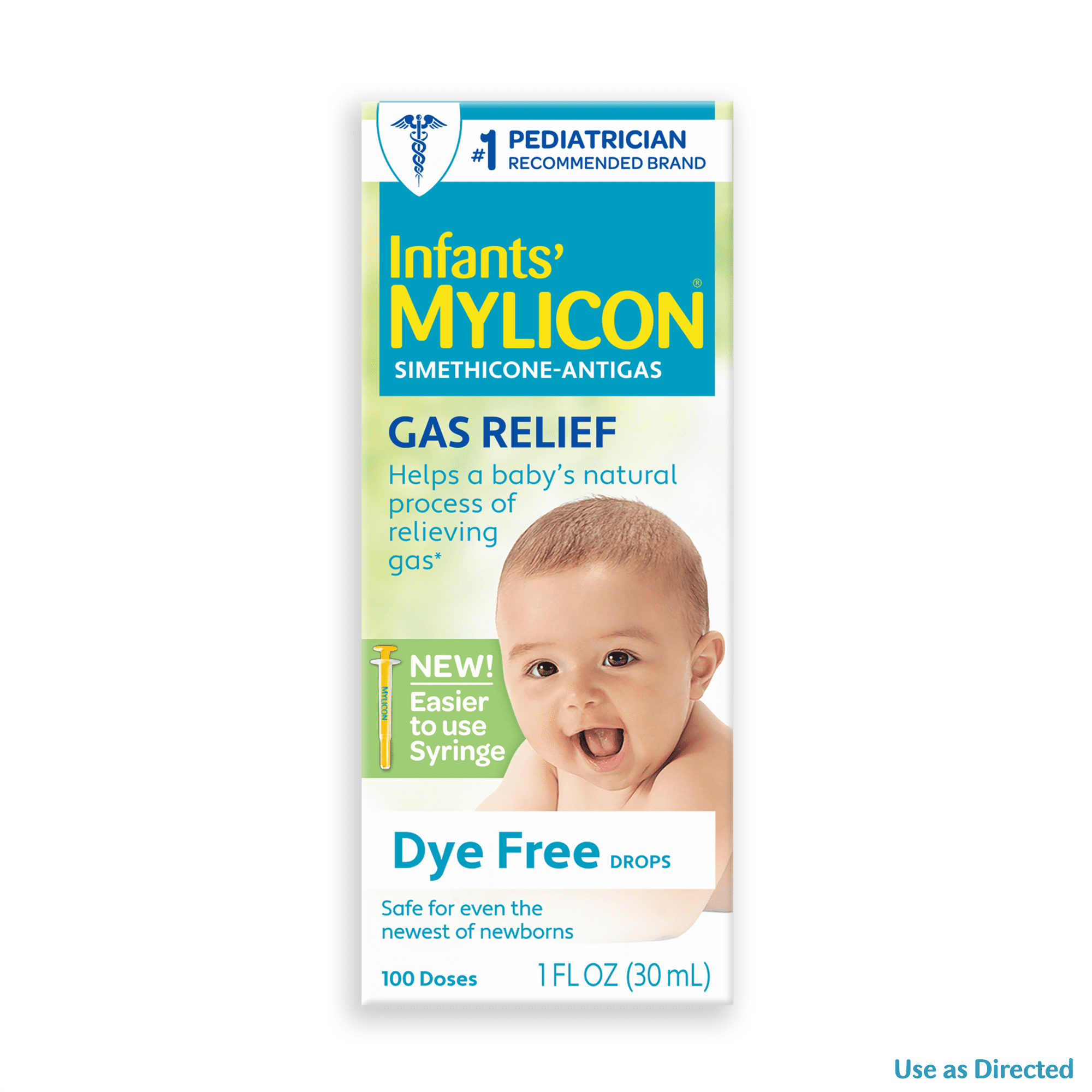 MYLICON INFANTS GAS RELIEF DROPS DYE FREE 1.0 FL OZ - ALL-NATURAL SOLUTION FOR LITTLE ONES!