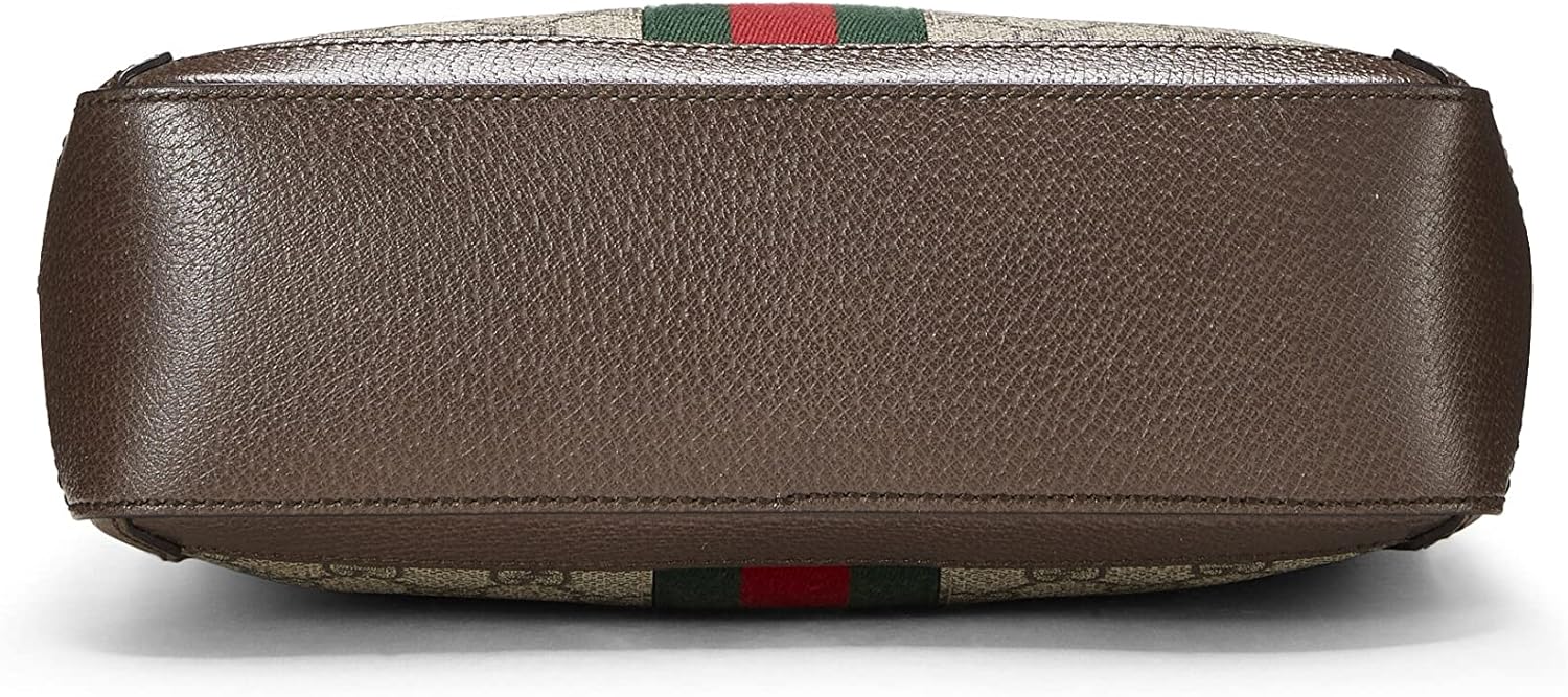 Gucci Pre-Loved Original GG Supreme Canvas Web Ophidia Shoulder Bag Medium, Brown