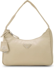 Prada Pre-Loved Beige Tessuto Re-Edition 2000 Hobo Mini, Beige