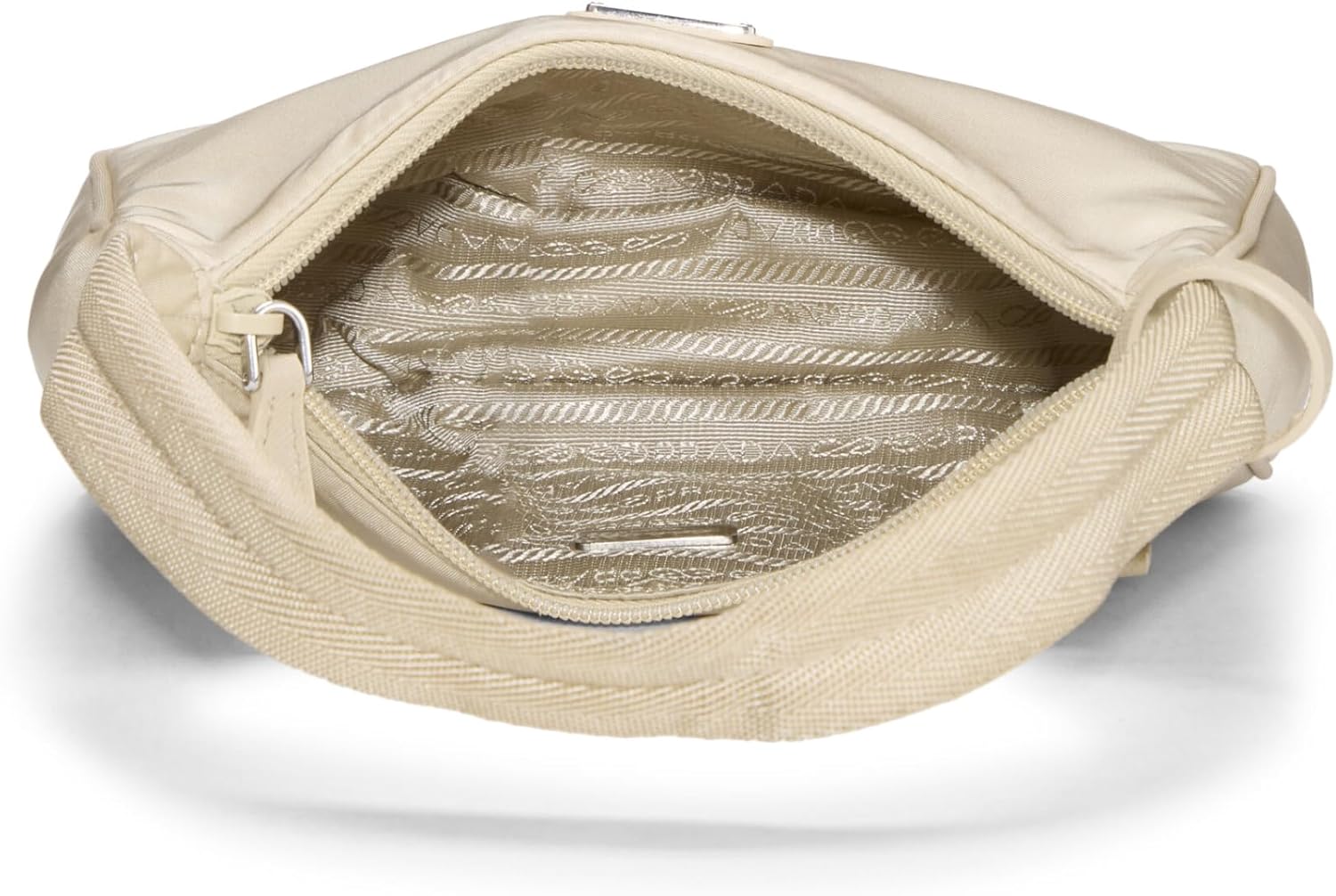 Prada Pre-Loved Beige Tessuto Re-Edition 2000 Hobo Mini, Beige