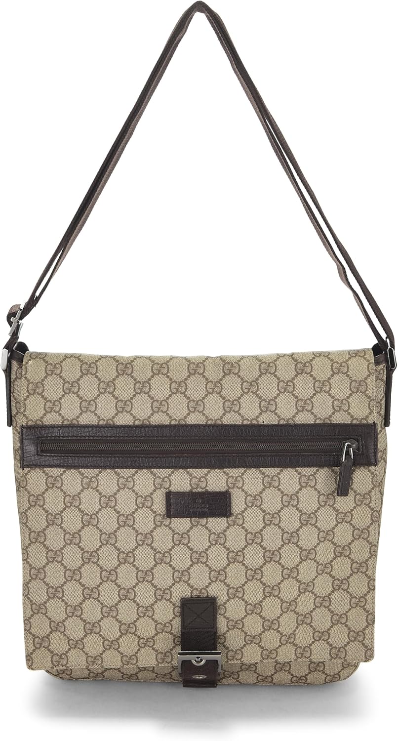 Gucci Pre-Loved Original GG Supreme Canvas Messenger Bag, Brown