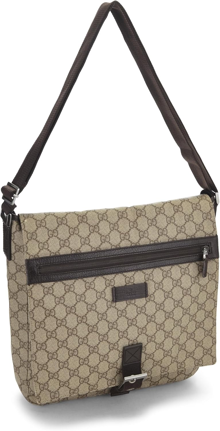 Gucci Pre-Loved Original GG Supreme Canvas Messenger Bag, Brown