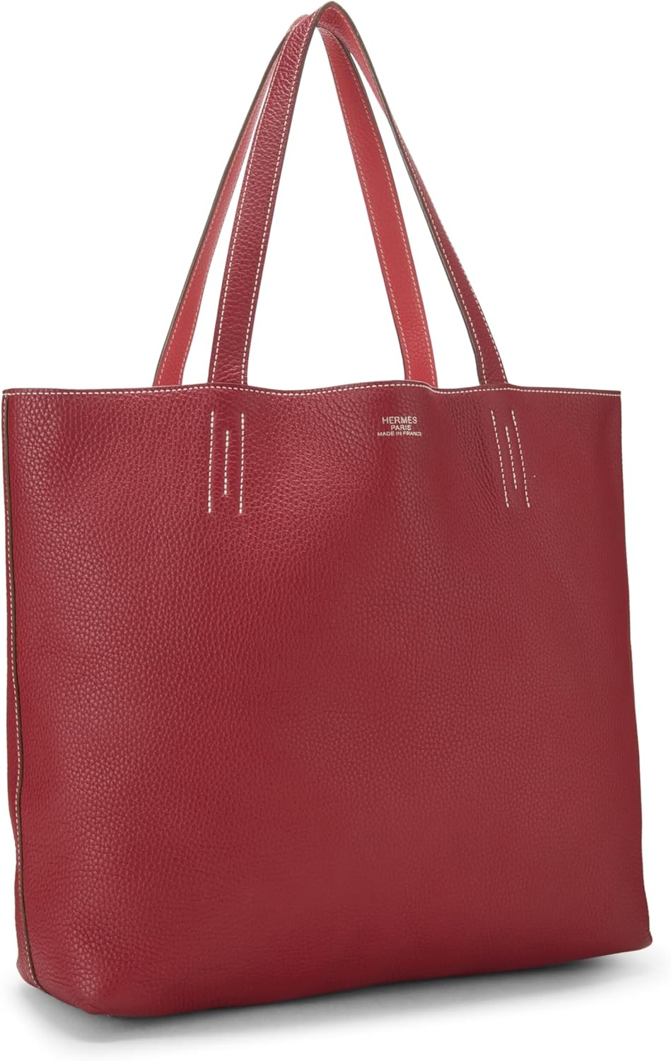 Hermes Hermès, Pre-Loved Rouge H & Rouge Piment Clemence Double Sens 36, Rouge Garance