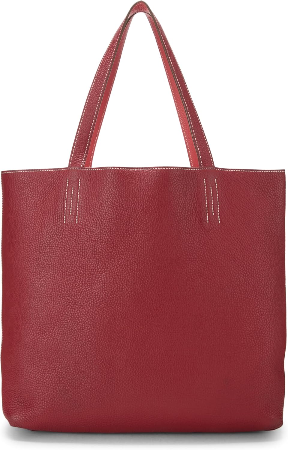 Hermes Hermès, Pre-Loved Rouge H & Rouge Piment Clemence Double Sens 36, Rouge Garance