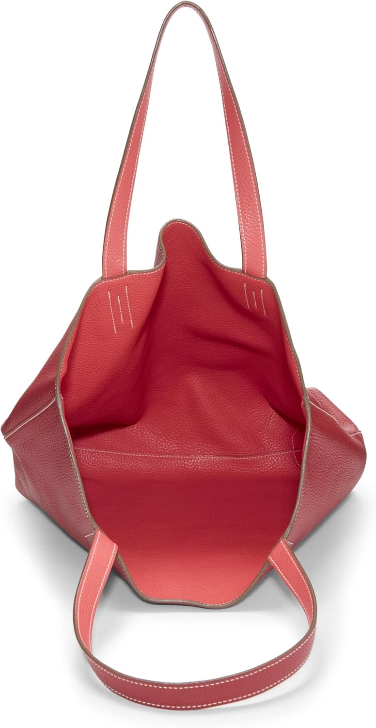 Hermes Hermès, Pre-Loved Rouge H & Rouge Piment Clemence Double Sens 36, Rouge Garance