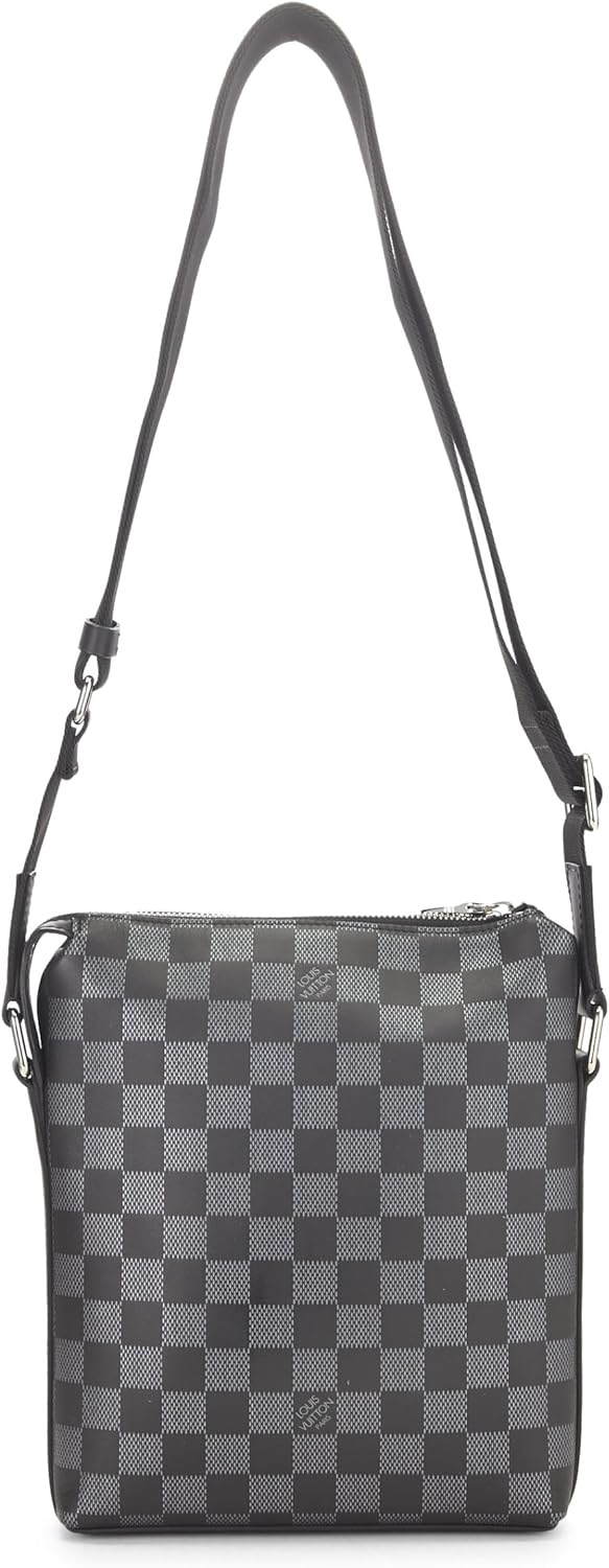 Louis Vuitton Pre-Loved Black Damier Infini Discovery Messenger BB, Black