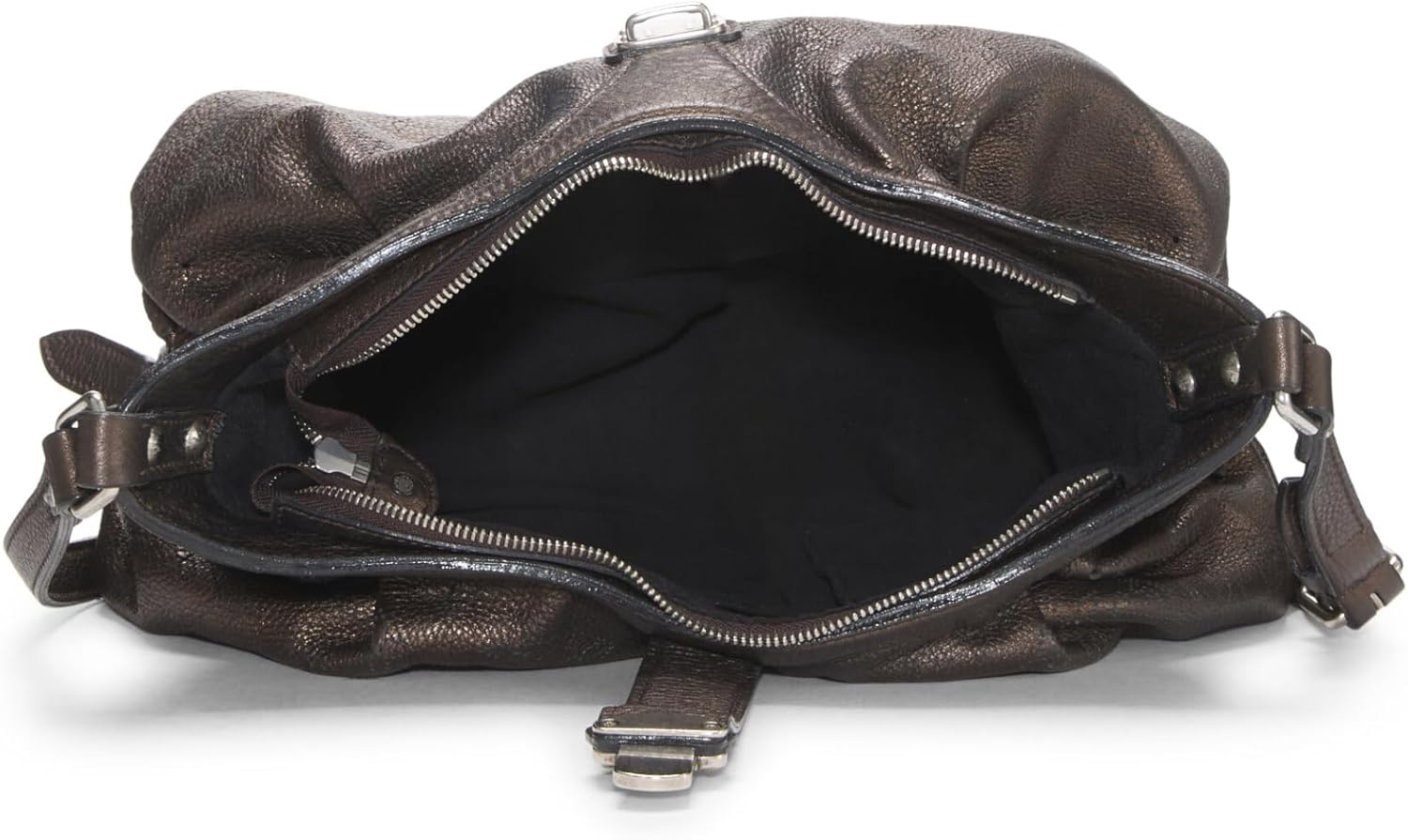 Louis Vuitton, Pre-Loved Bronze Monogram Leather Mahina Extra Small, Brown Roll over image to zoom in Louis Vuitton Pre-Loved Bronze Monogram Leather Mahina Extra Small, Brown