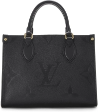 Louis Vuitton Pre-Loved Black Giant Monogram Empreinte On The Go PM, Black