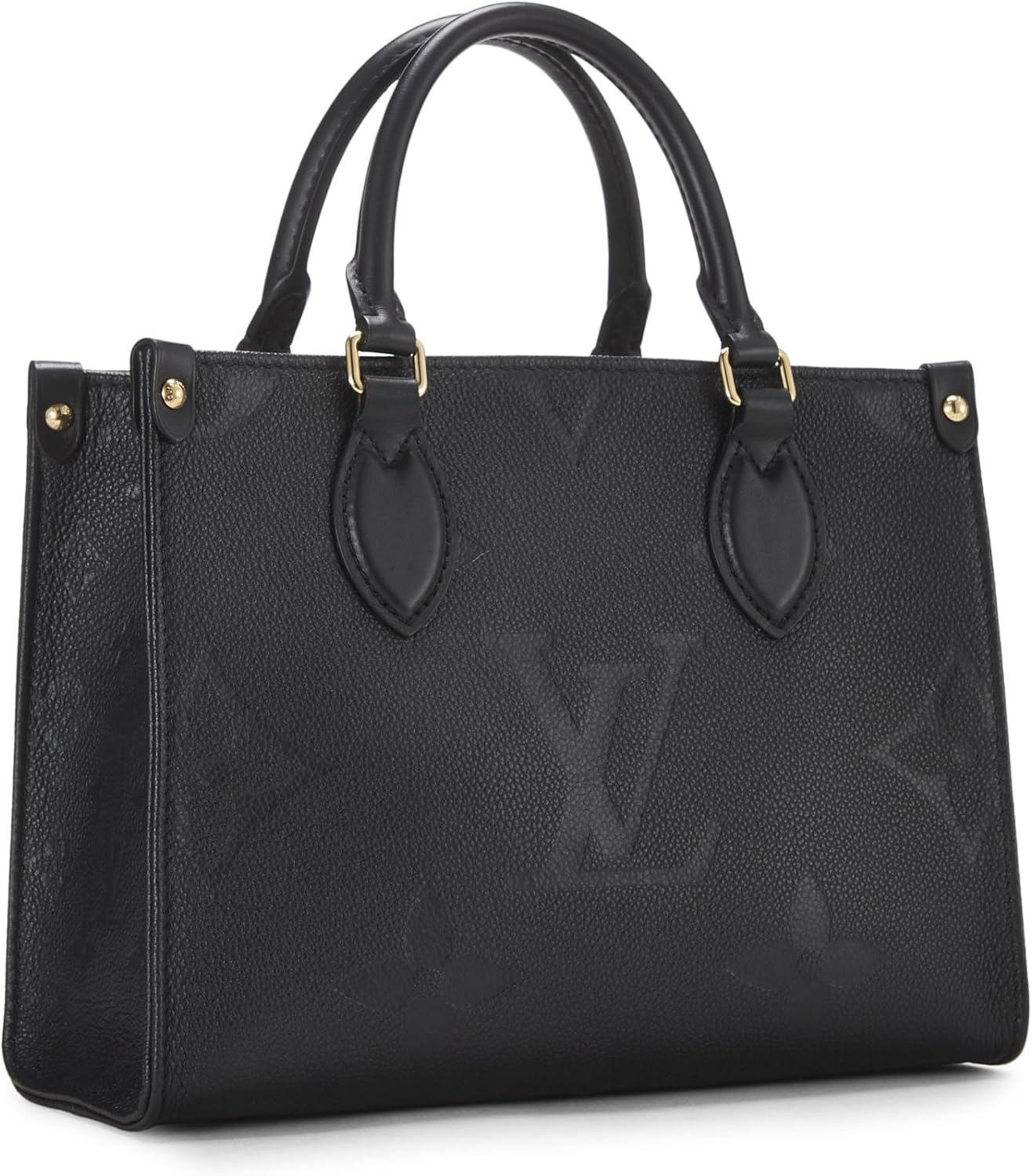 Louis Vuitton Pre-Loved Black Giant Monogram Empreinte On The Go PM, Black
