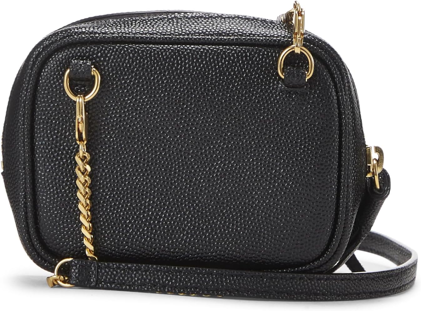 YVES SAINT LAURENT PRE-LOVED BLACK GRAINY LEATHER LOU CAMERA BAG MINI, BLACK