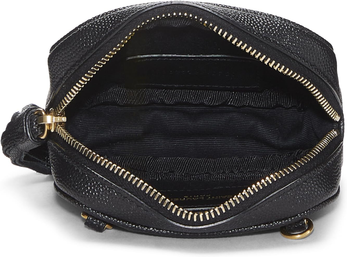 YVES SAINT LAURENT PRE-LOVED BLACK GRAINY LEATHER LOU CAMERA BAG MINI, BLACK