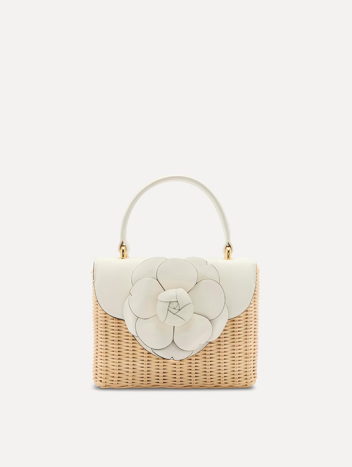Oscar de la Renta Wicker Mini TRO Bag