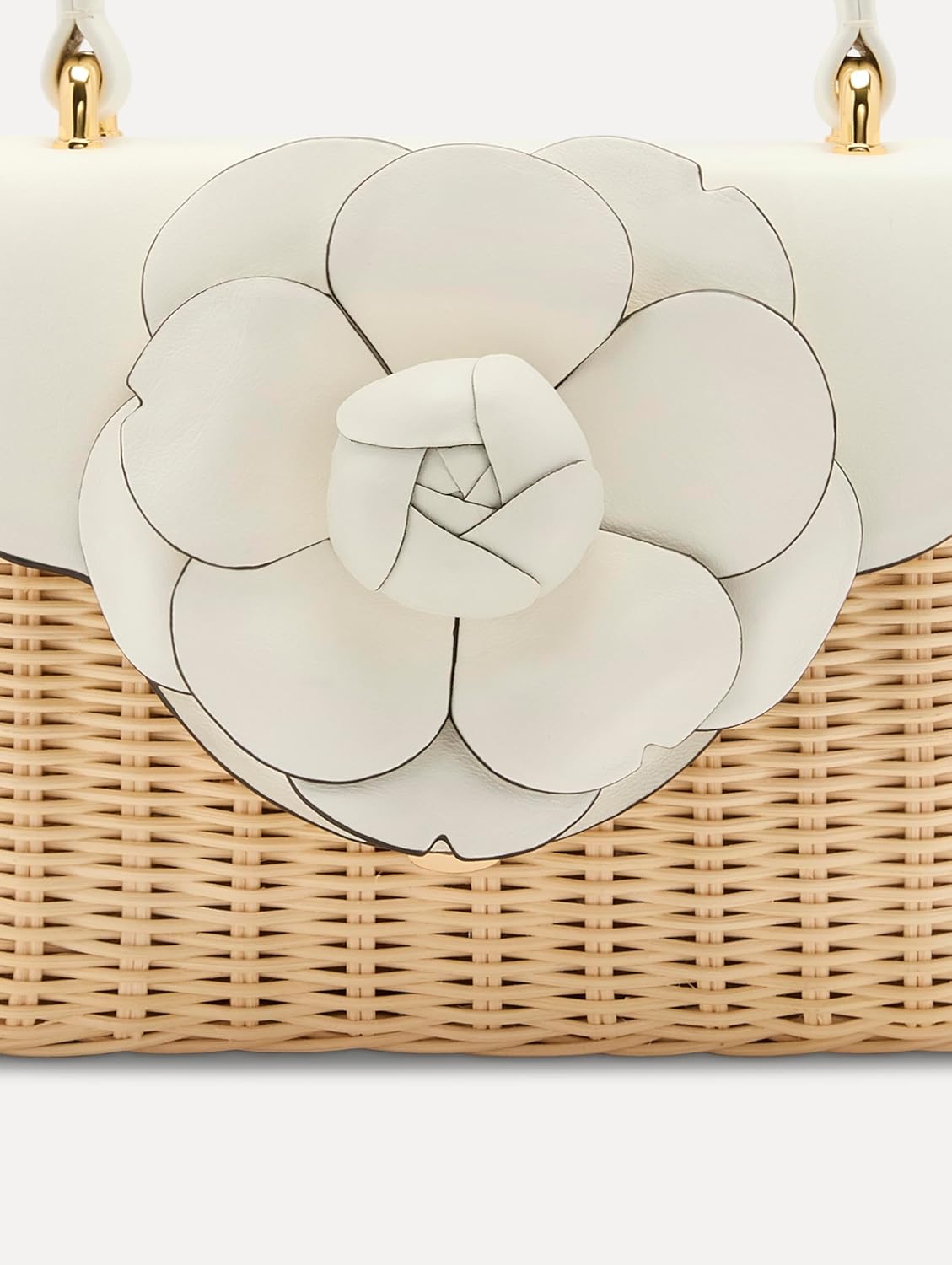 Oscar de la Renta Wicker Mini TRO Bag