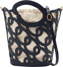 Oscar de la Renta Oscar Chain-Link Leather Tote