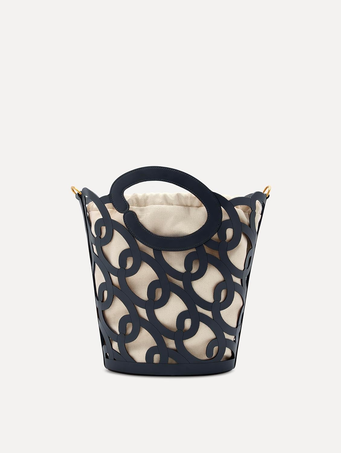 Oscar de la Renta Oscar Chain-Link Leather Tote