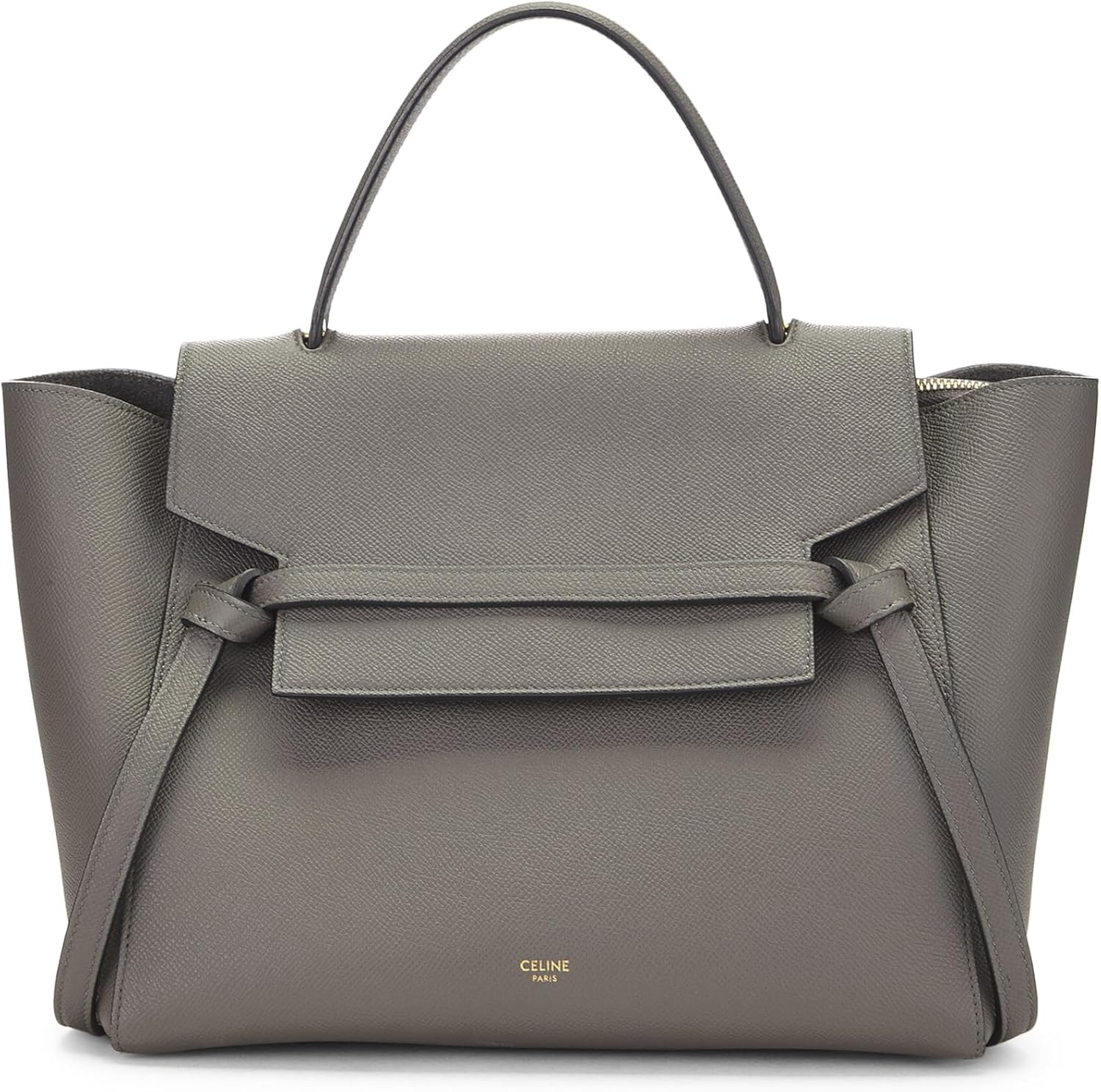 Céline, Pre-Loved Grey Grained Calfskin Belt Bag Mini, Grey Roll over image to zoom in Celine Céline, Pre-Loved Grey Grained Calfskin Belt Bag Mini, Grey