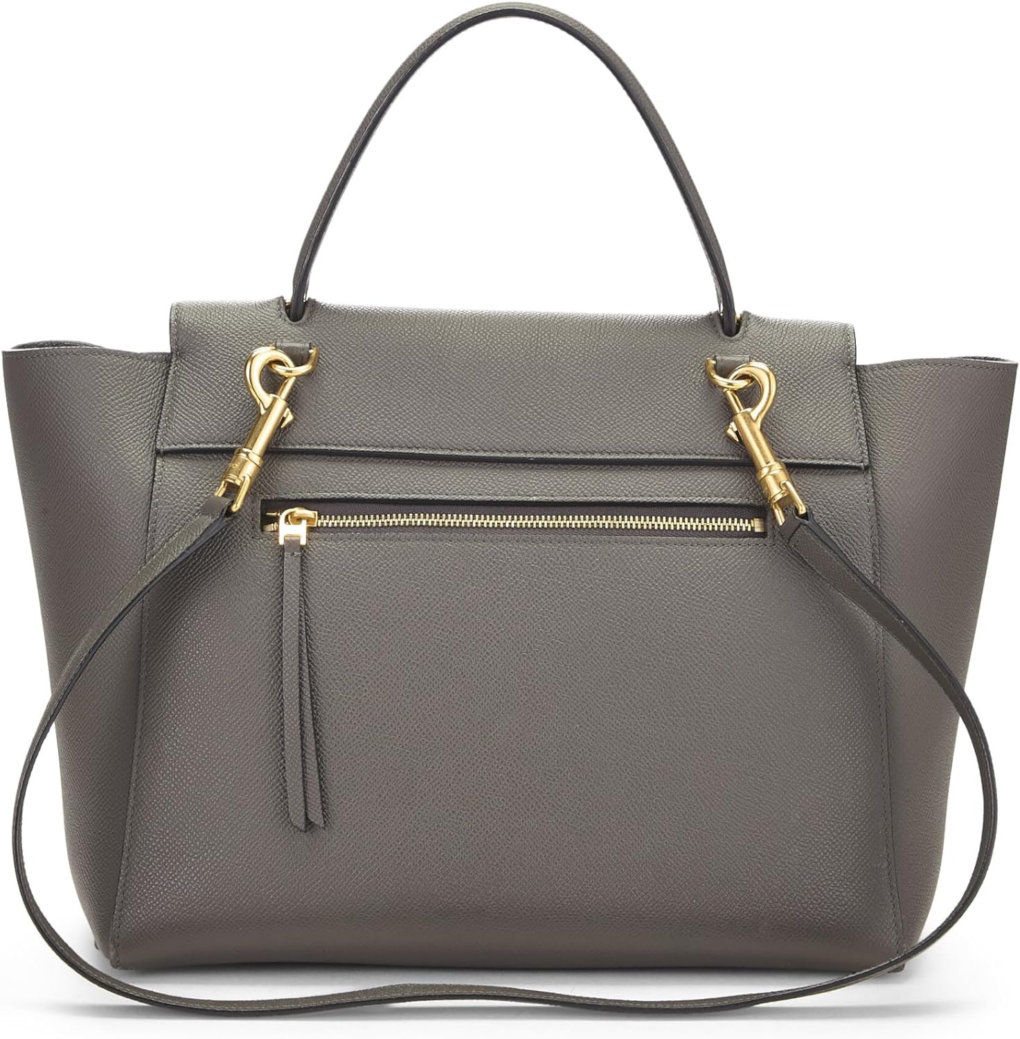 Céline, Pre-Loved Grey Grained Calfskin Belt Bag Mini, Grey Roll over image to zoom in Celine Céline, Pre-Loved Grey Grained Calfskin Belt Bag Mini, Grey