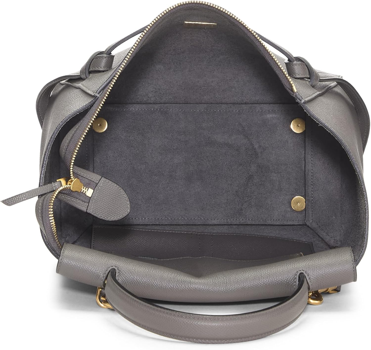 Céline, Pre-Loved Grey Grained Calfskin Belt Bag Mini, Grey Roll over image to zoom in Celine Céline, Pre-Loved Grey Grained Calfskin Belt Bag Mini, Grey