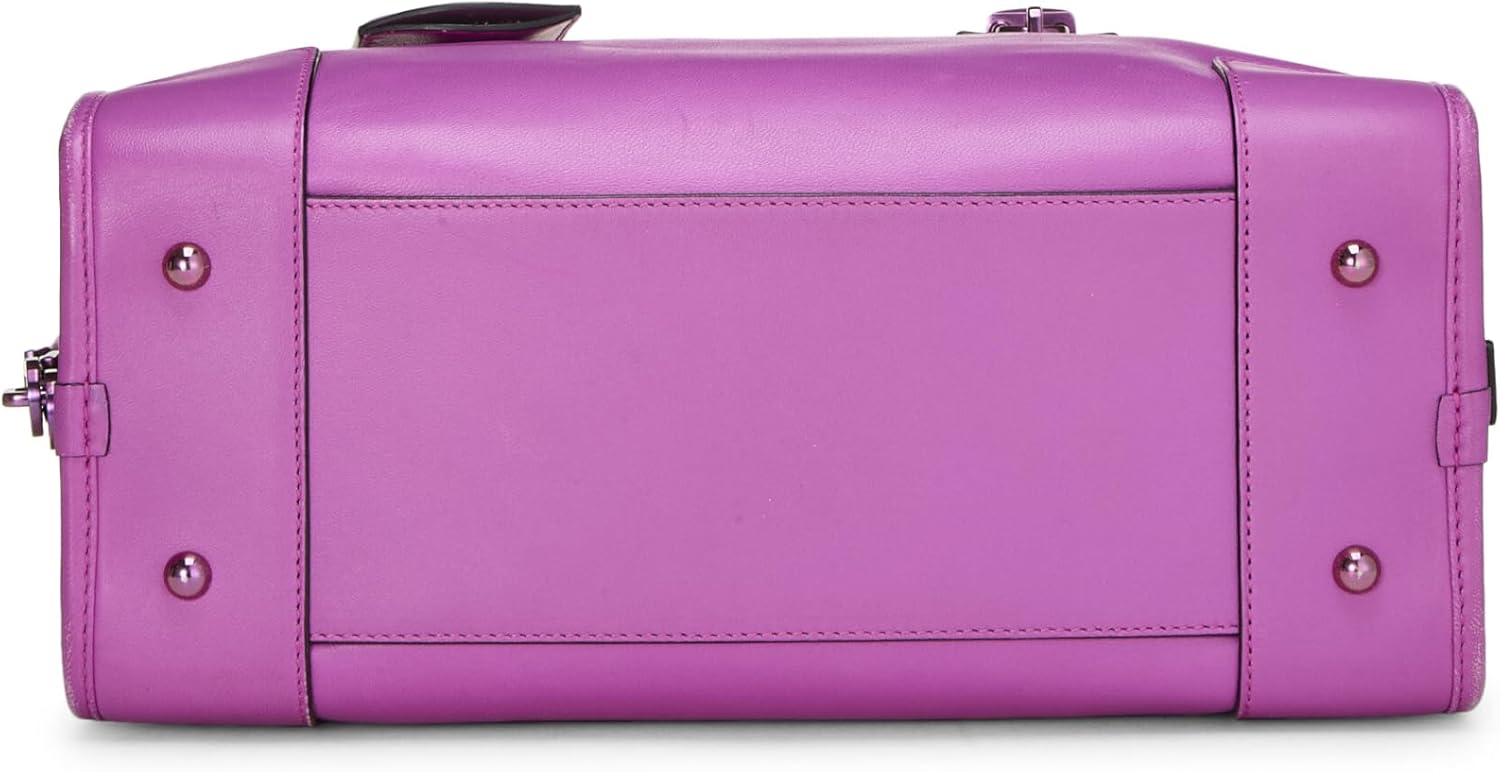 Loewe, Pre-Loved Purple Leather Amazona 28, Purple Roll over image to zoom in LOEWE Pre-Loved Purple Leather Amazona 28, Purple