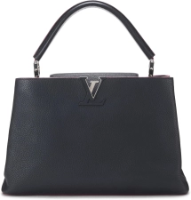 Louis Vuitton Pre-Loved Navy Taurillon Capucines MM, Navy