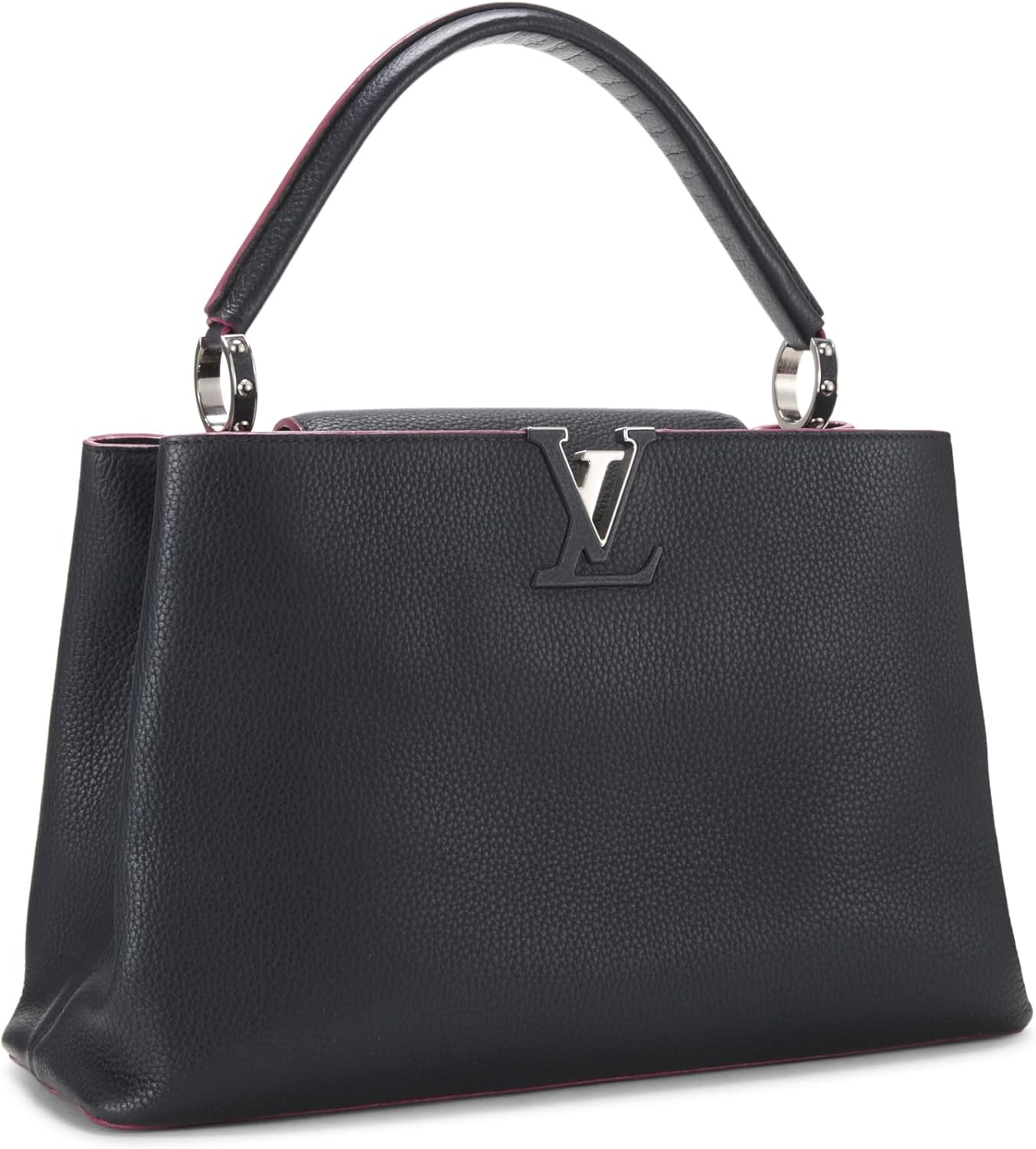 Louis Vuitton Pre-Loved Navy Taurillon Capucines MM, Navy