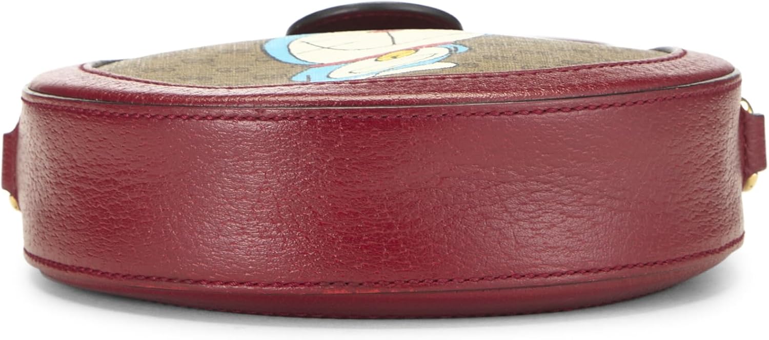 Gucci Pre-Loved Doraemon x Gucci Coated Canvas Ophidia GG Crossbody Bag, Red