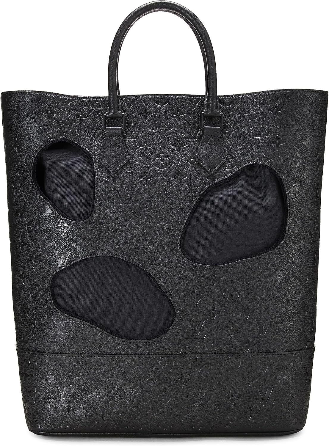 Louis Vuitton Pre-Loved COMME DES GARÇONS x Louis Vuitton Black Monogram Empreinte Bag with Holes, Black