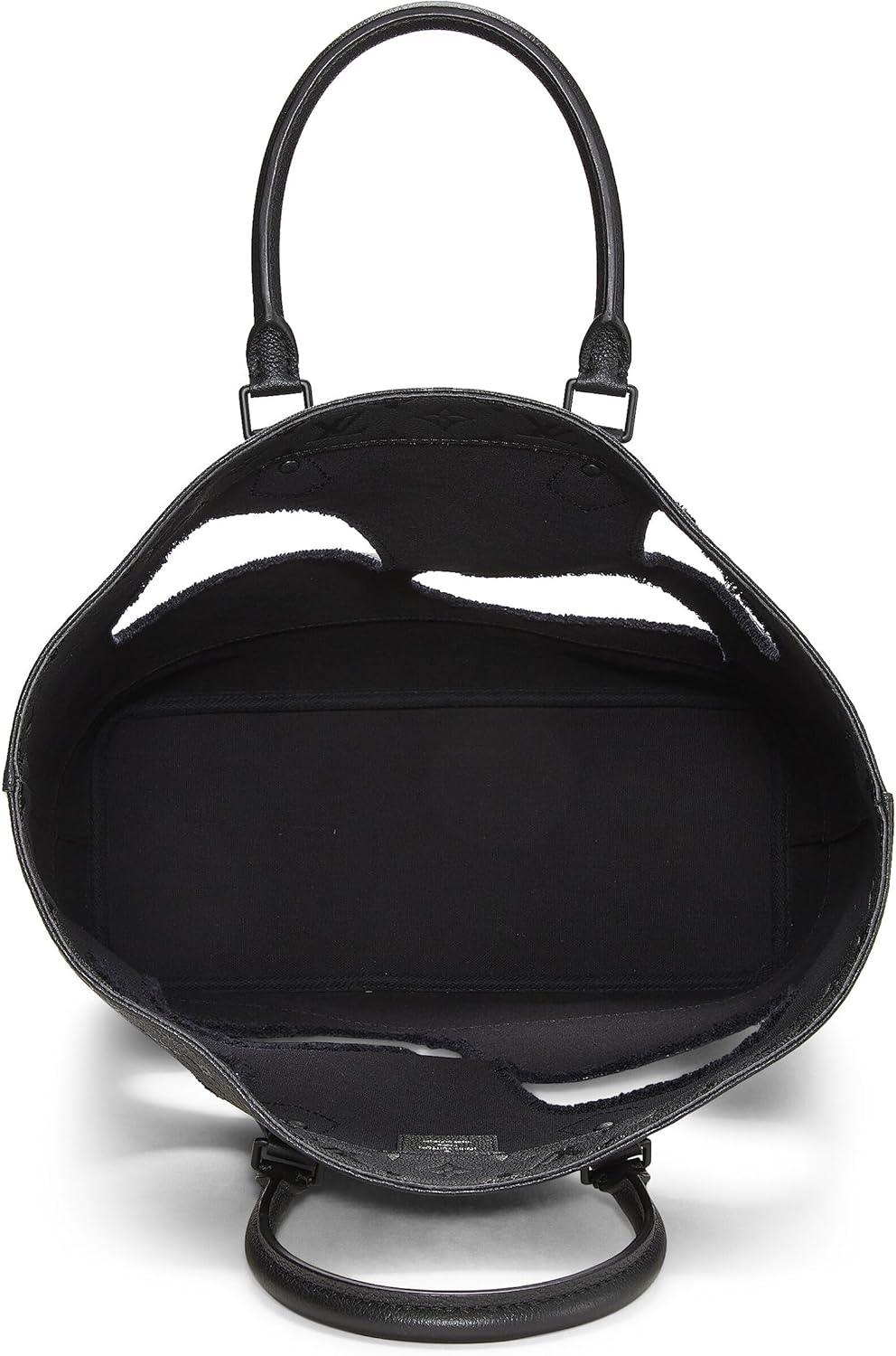 Louis Vuitton Pre-Loved COMME DES GARÇONS x Louis Vuitton Black Monogram Empreinte Bag with Holes, Black