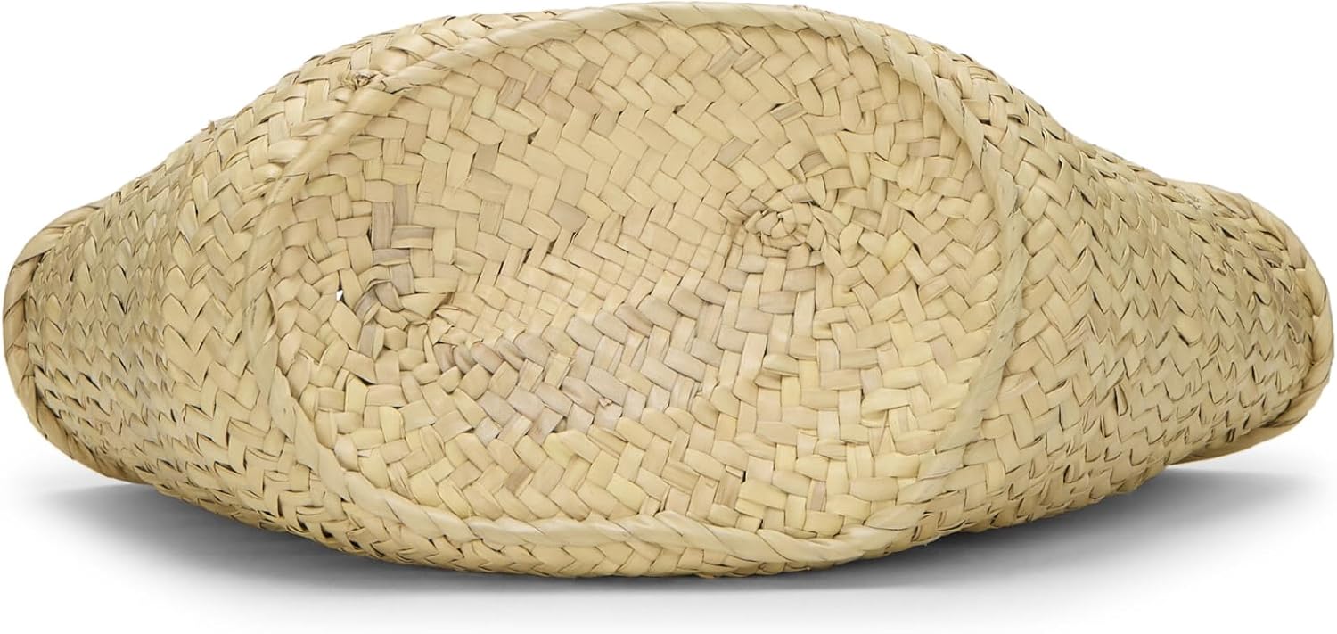 LOEWE Pre-Loved Orange Raffia Basket Bag Medium, Orange