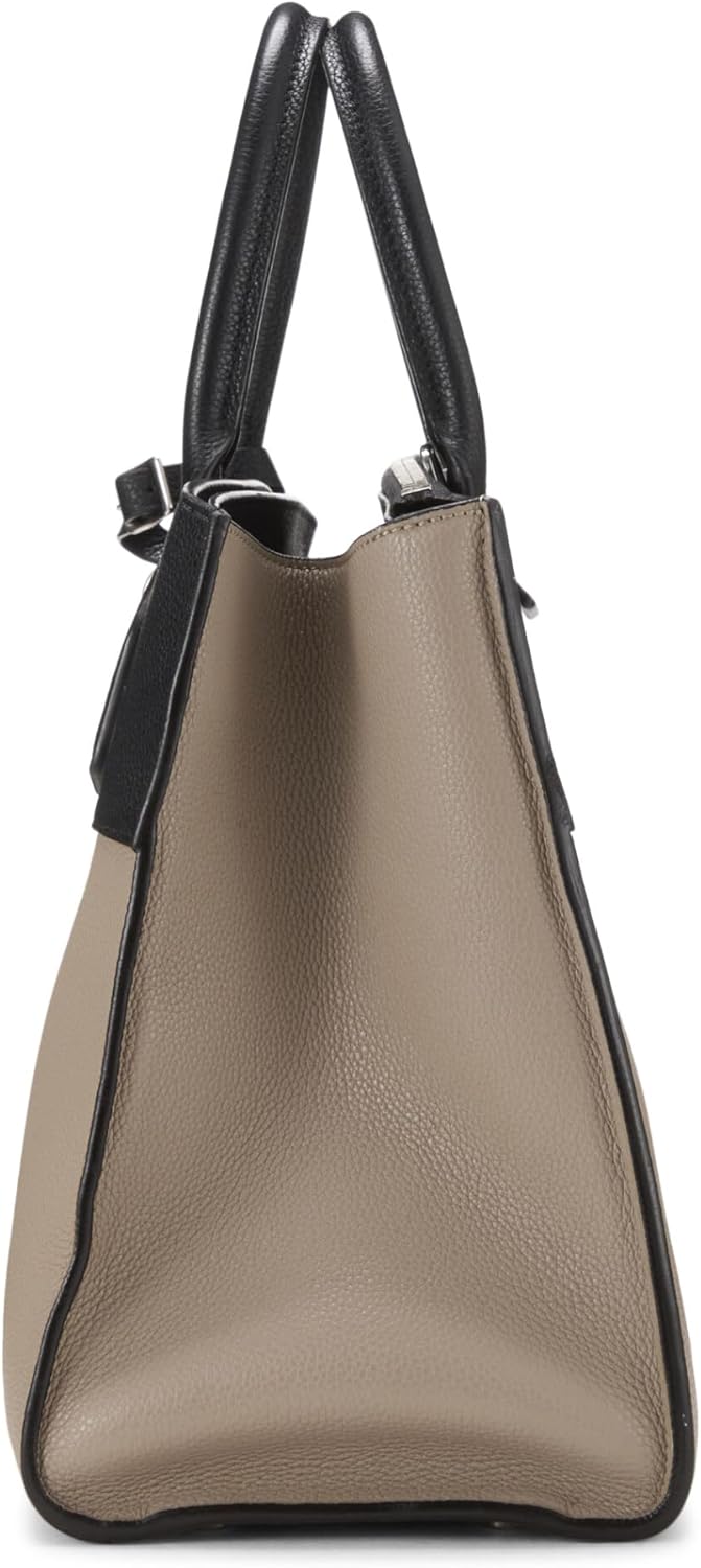 Louis Vuitton Pre-Loved Beige & Black Two-Tone Calfskin City Steamer MM, Beige