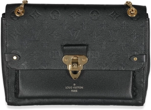 Louis Vuitton Pre-Loved Black Empreinte Vavin MM