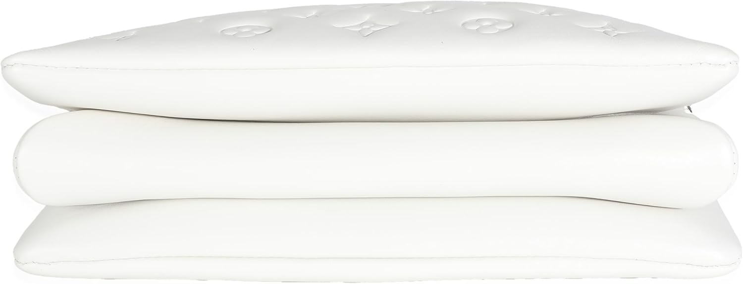 Louis Vuitton Pre-Loved x YK White Monogram Embossed Puffy Lambskin Coussin PM