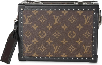 Louis Vuitton Pre-Loved Monogram Macassar Canvas Clutch Box Trunk