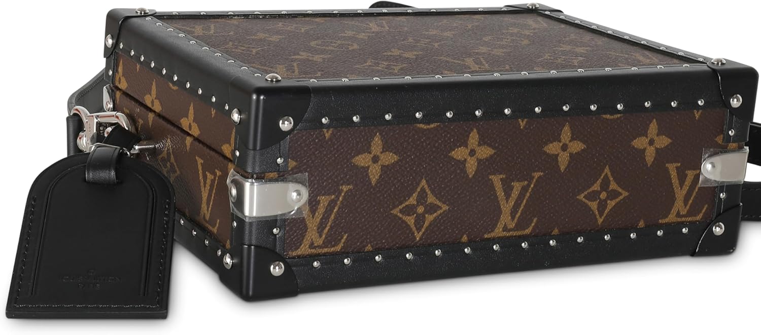 Louis Vuitton Pre-Loved Monogram Macassar Canvas Clutch Box Trunk