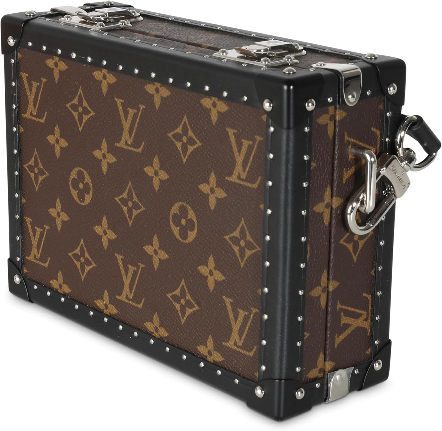 Louis Vuitton Pre-Loved Monogram Macassar Canvas Clutch Box Trunk