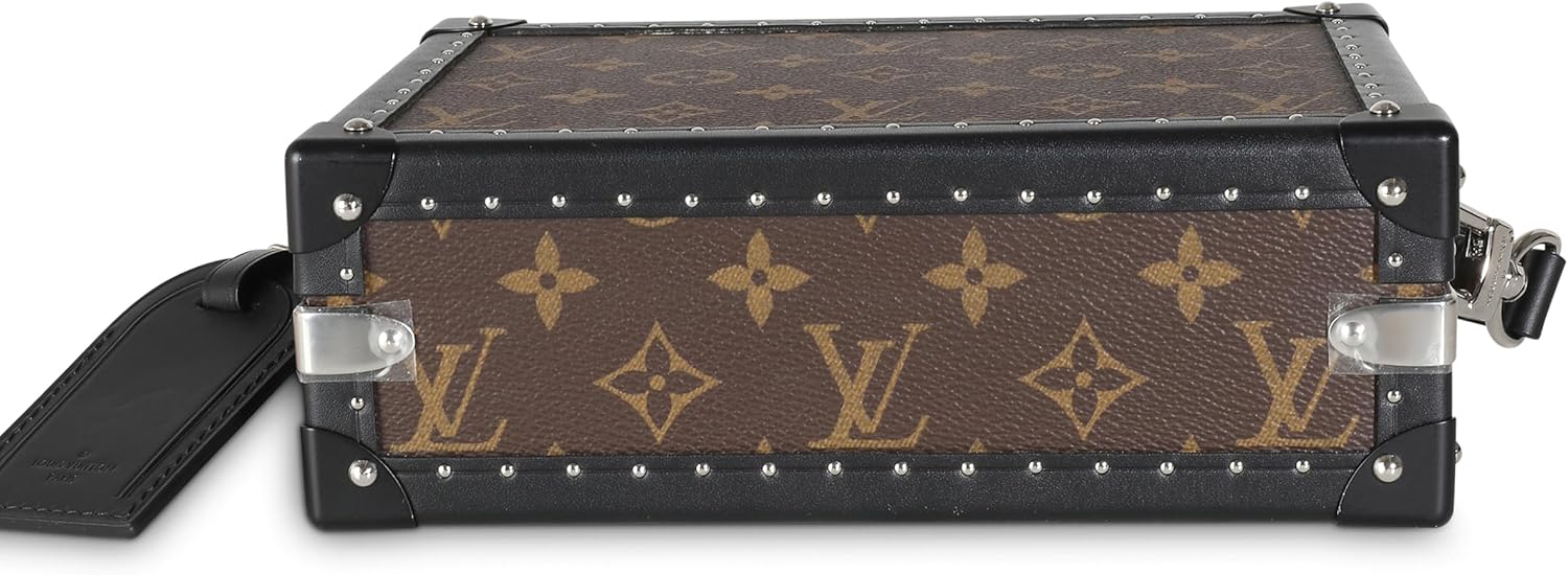 Louis Vuitton Pre-Loved Monogram Macassar Canvas Clutch Box Trunk