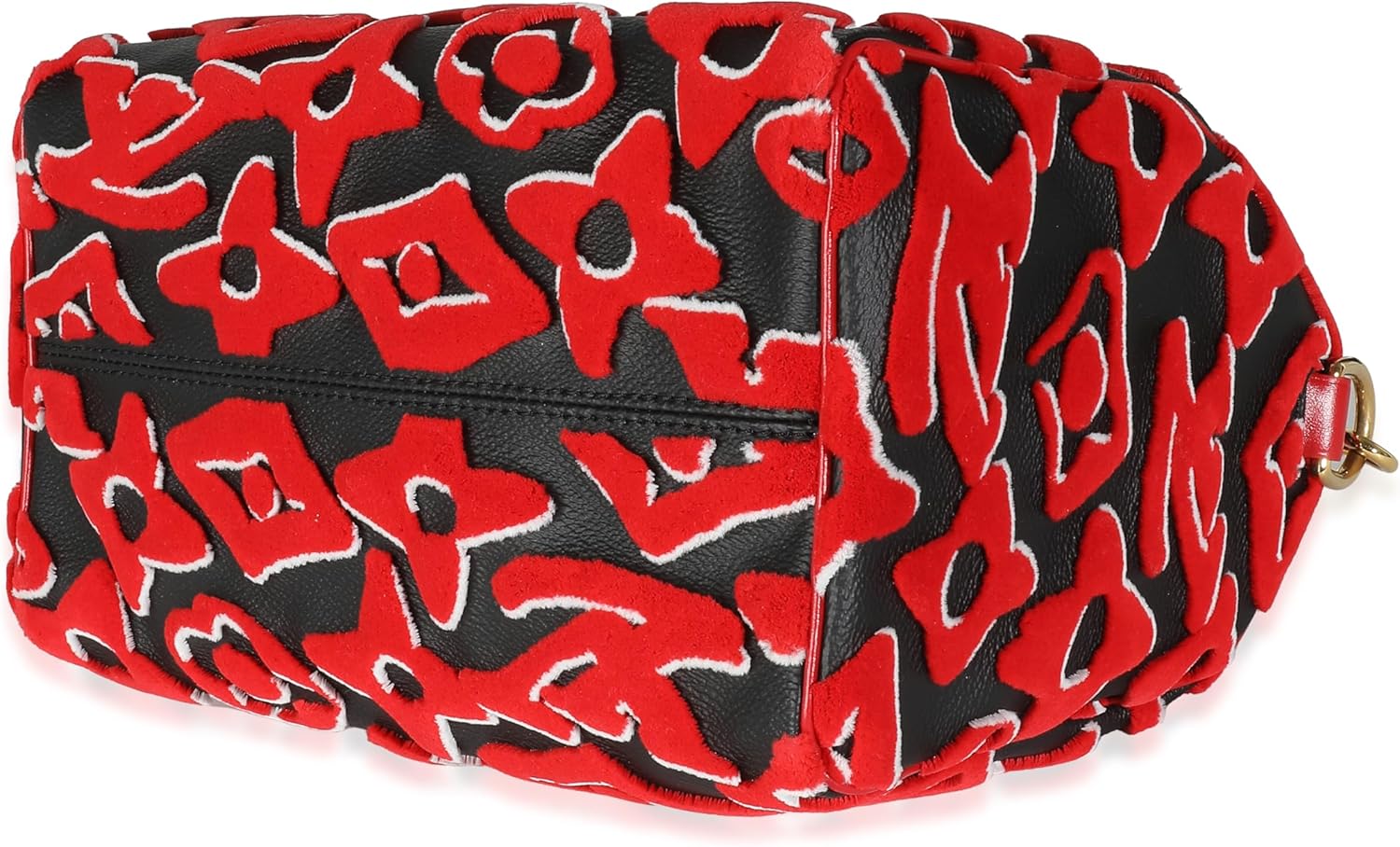 Louis Vuitton Pre-Loved x UF Black Red Tufted Monogram Speedy Bandouliere 25