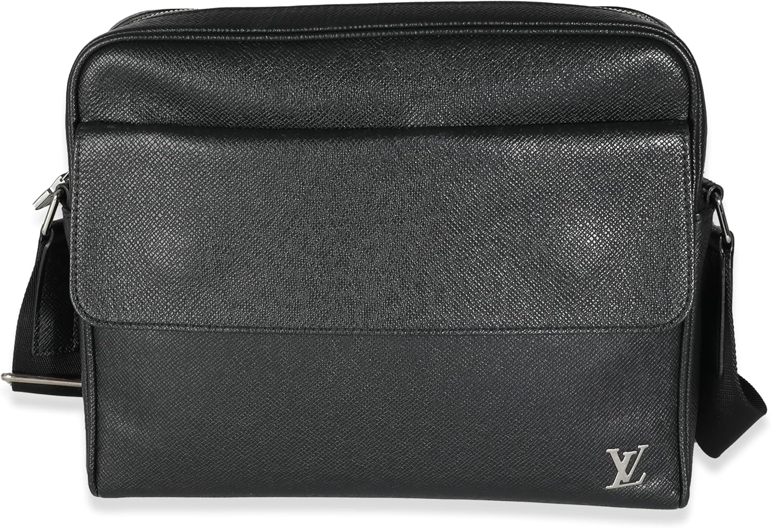 Louis Vuitton Pre-Loved Black Taiga Alex Messenger PM