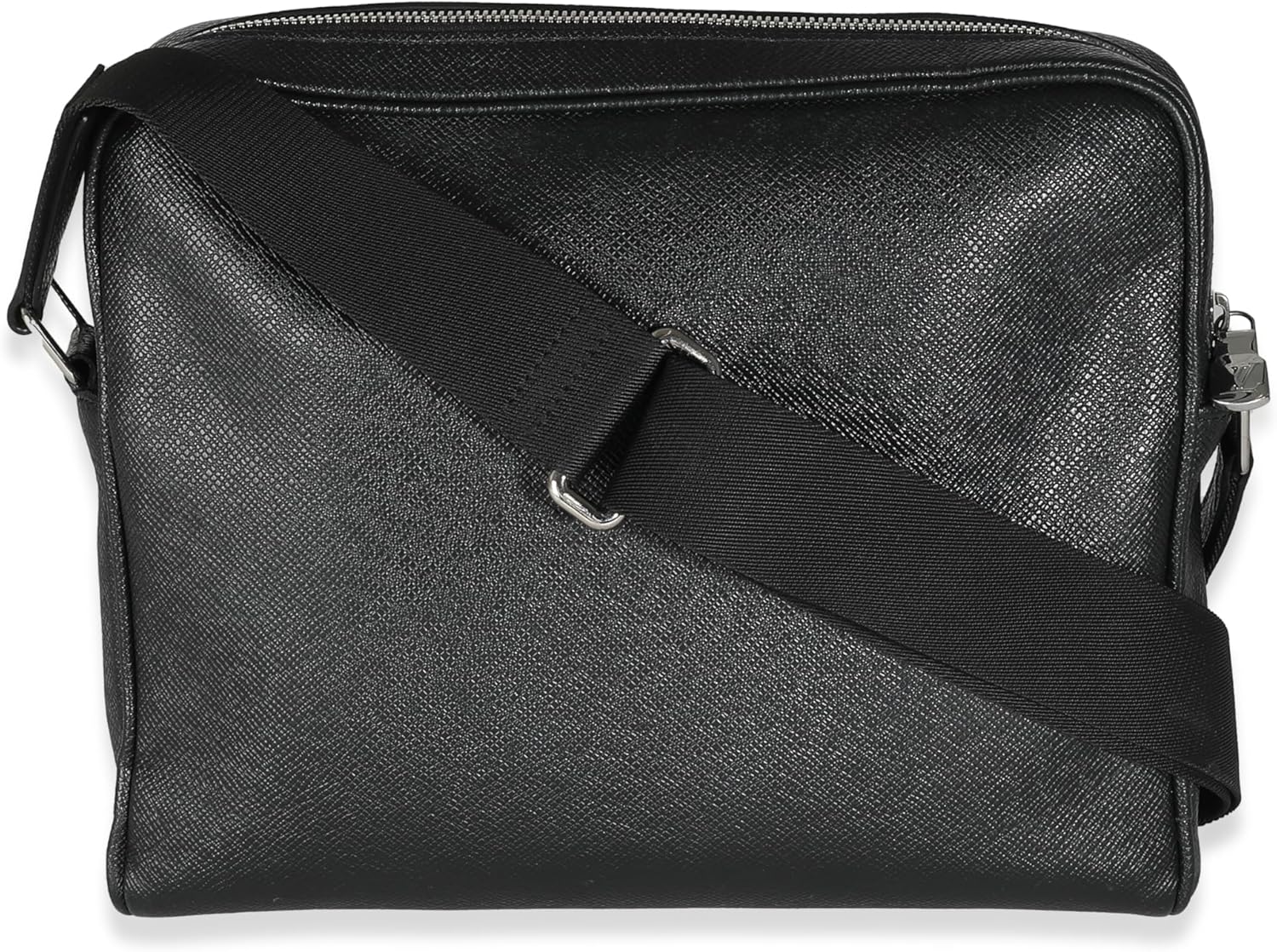 Louis Vuitton Pre-Loved Black Taiga Alex Messenger PM