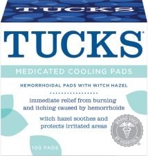 TUCKS Medicated Cooling Pads 100 Count - Soothing Relief for Hemorrhoids