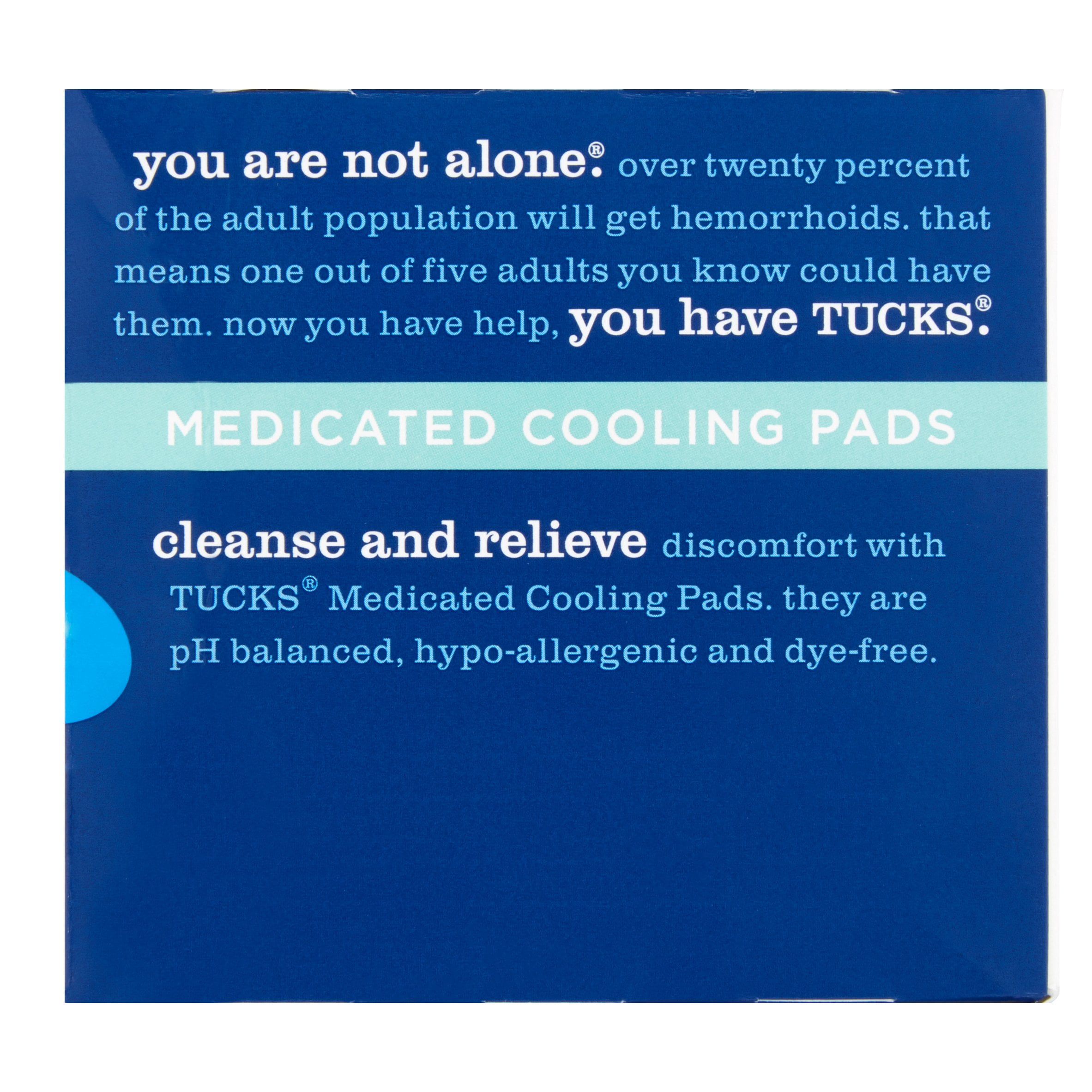 TUCKS Medicated Cooling Pads 100 Count - Soothing Relief for Hemorrhoids