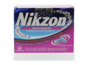 Nikzon Hemorrhoid Relief Alivia Las Hemorroides 90 Tablets Pack of 1