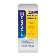Preparation H Rapid Relief Lidocaine Hemorrhoidal Cream Tube 1 Oz for Quick Hemorrhoid Relief