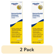 Equate Hemorrhoid Ointment for Burning, Itching, and Discomfort Relief 2 Ounces Pack of 2