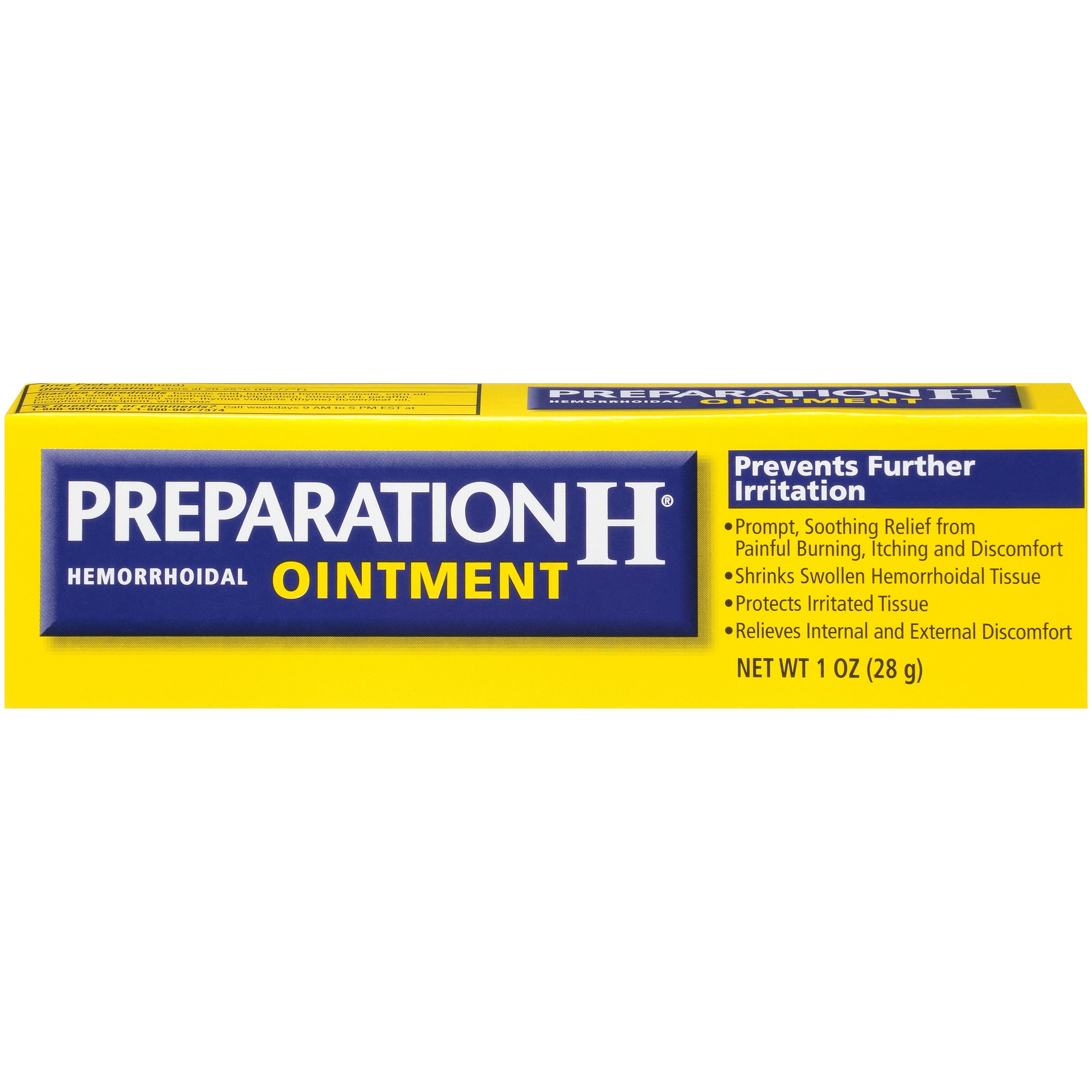 Preparation H Hemorrhoid Symptom Relief Ointment 1.0 Ounce Itching Burning Discomfort Tube