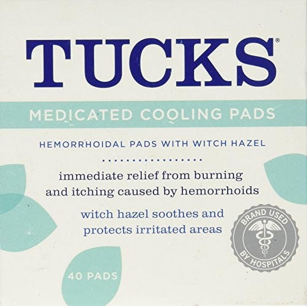 Tucks Medicated Cooling Pads 40 Count for Quick Relief