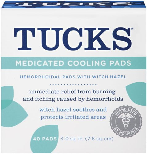 Tucks Medicated Cooling Pads 40 Count for Quick Relief