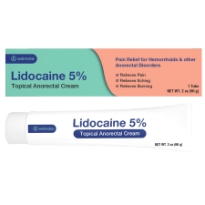 WELMATE 5% Lidocaína Crema Anestésica Fuerza Máxima 2 Oz (60 g) - Dolores, Dolor de Espalda, Picazón, Ardor - sin Perfume
